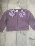 Lilac Bow Knitted Cardigan