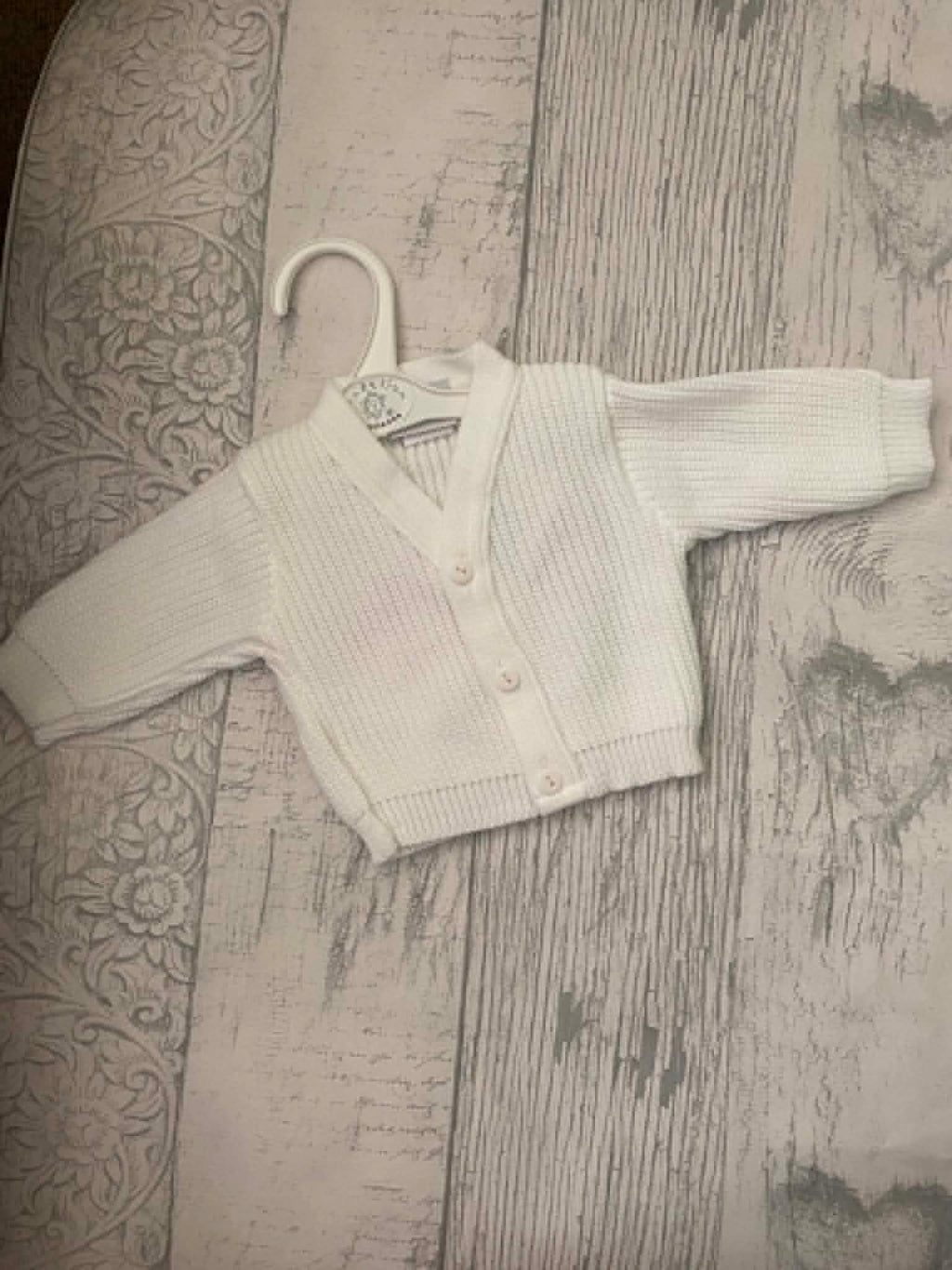 She's Here Knitted Romper & Hat Set