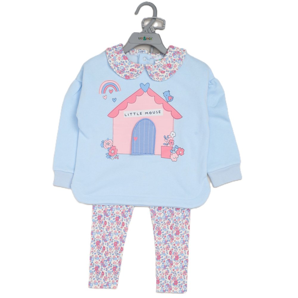 Baby Girls Interactive Sweatshirt & Legging Outfit