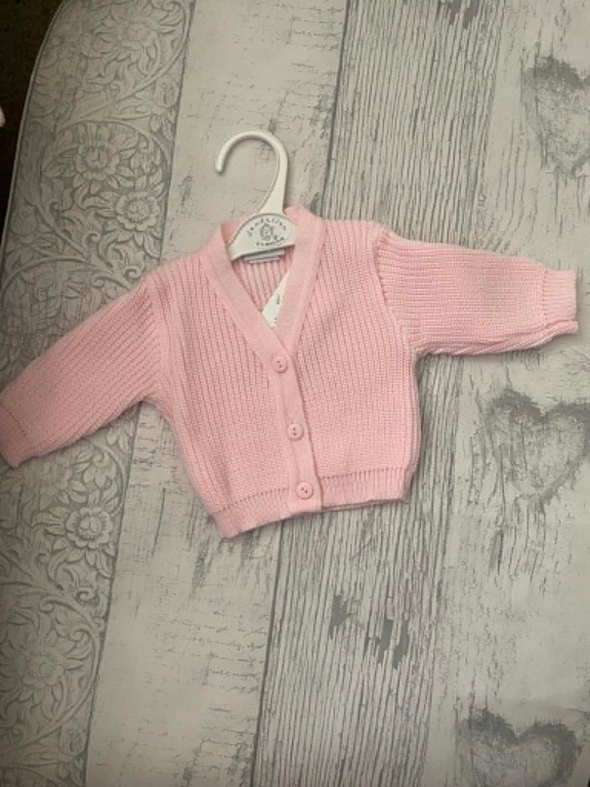 Hello World Cardigan - Pink